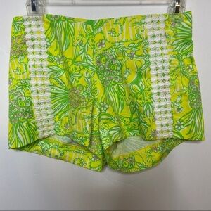 Lilly Pulitzer Liza Crazy Cat Shorts Carole Baskin